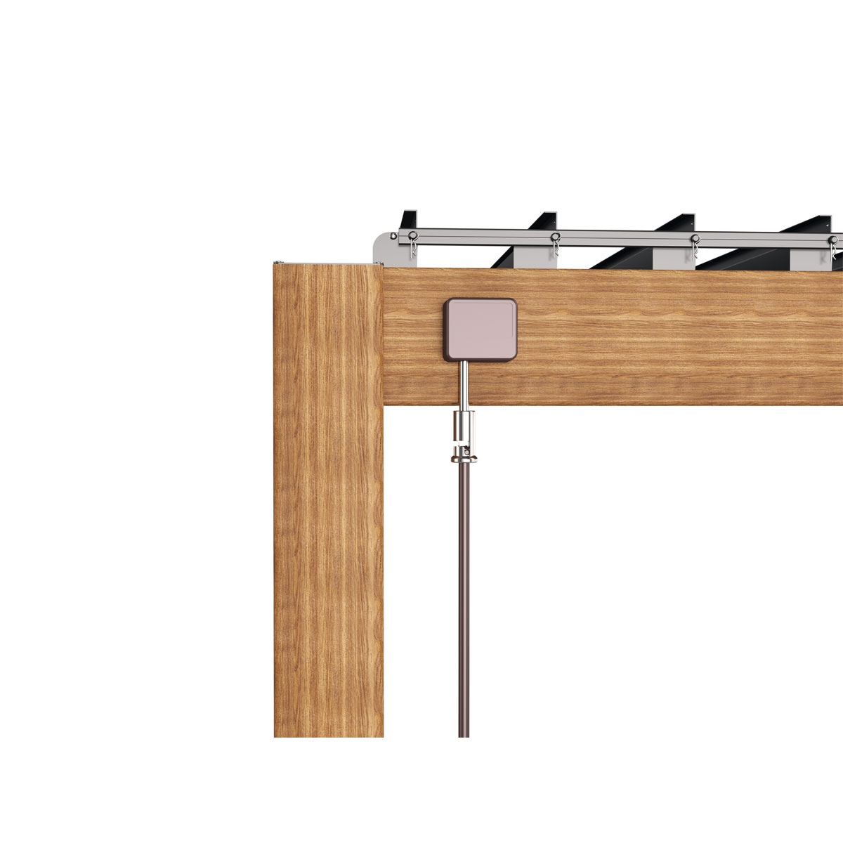 Pergola 111 Deluxe Dark Oak Holzoptik 300 x 250 x 600 cm Bild 3