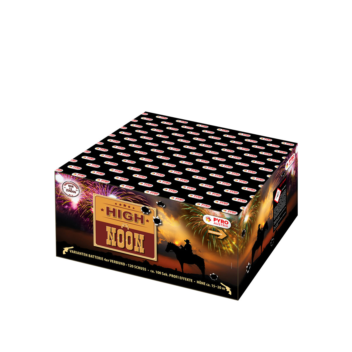 High Noon, 120 Schuss, 4er VerbundKal. 25 Produkt Plastikfrei