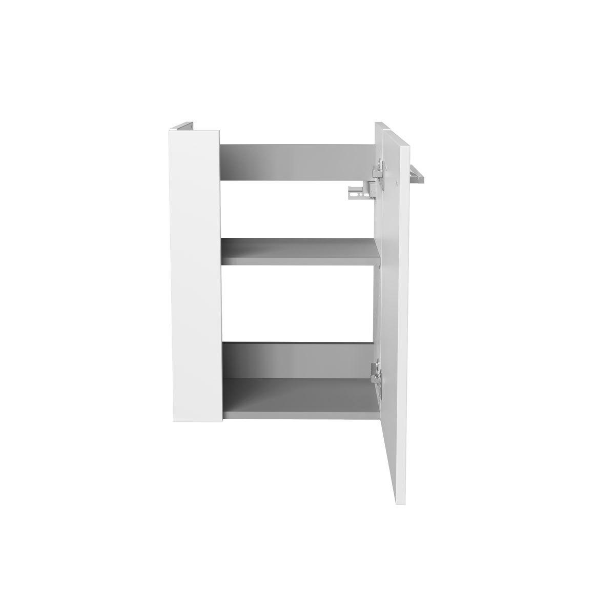 Fackelmann  Gäste-WC Waschtischunterschrank rechts SBC 440 x 600 x 243 mm Weiß Bild 3