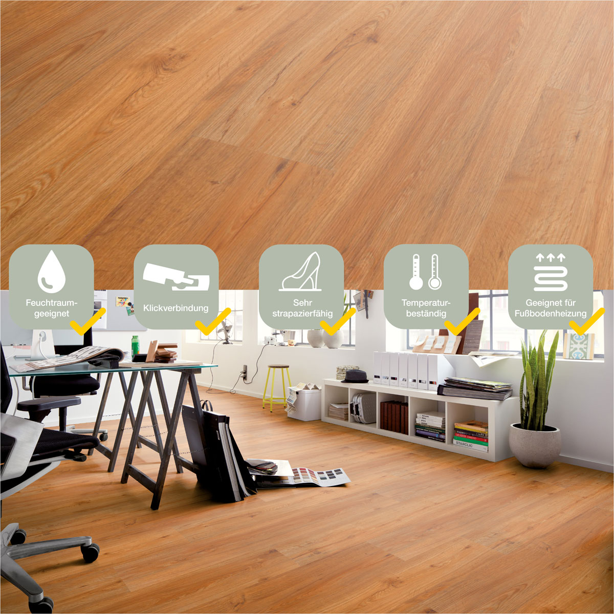 Specht Vinylboden  Vinyl SPC Ambiente Avignon Eiche 1220 x 230 x 4,8 mm Bild 2