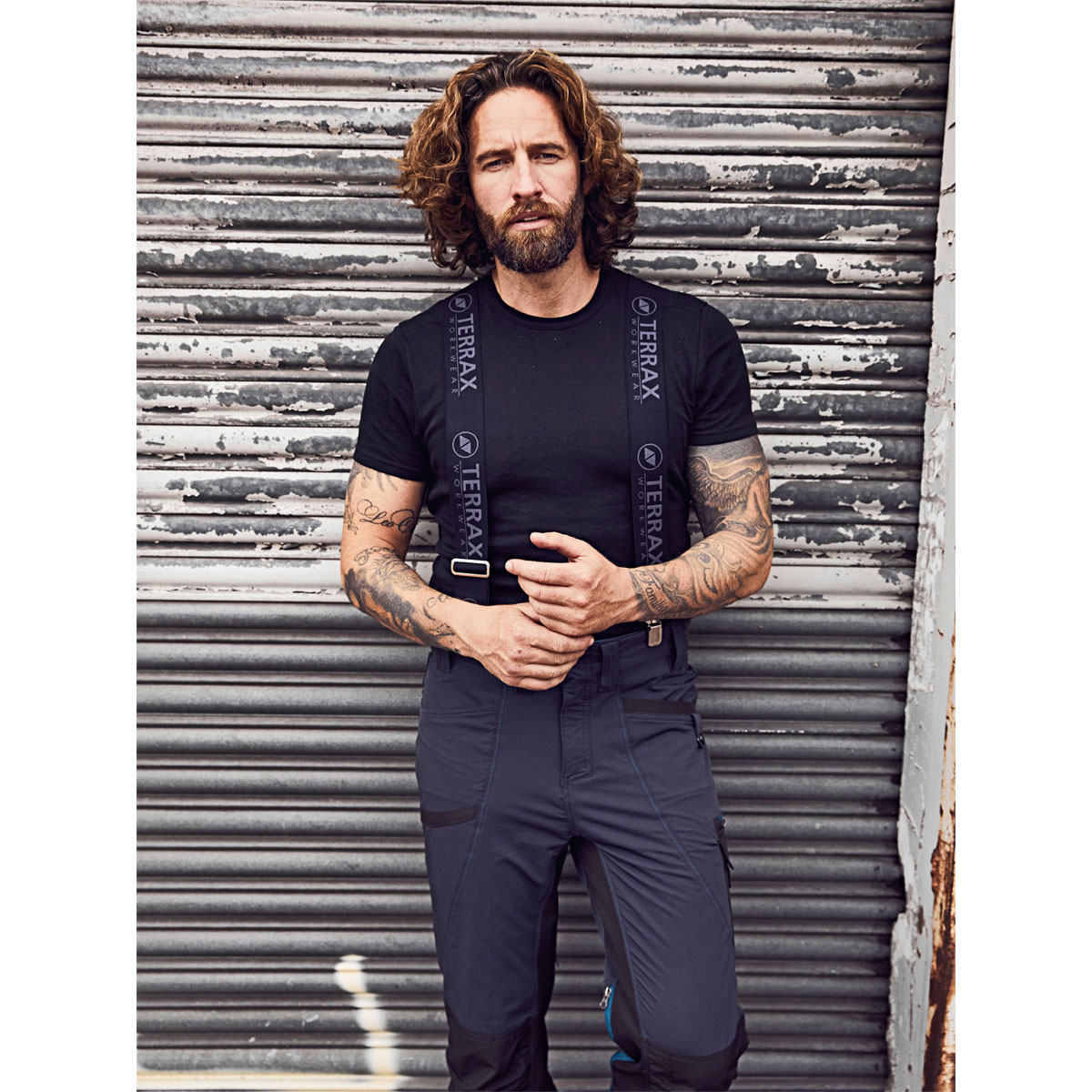 Terrax Workwear Arbeitshose anthrazit/ petrol Größe 50 Bild 4