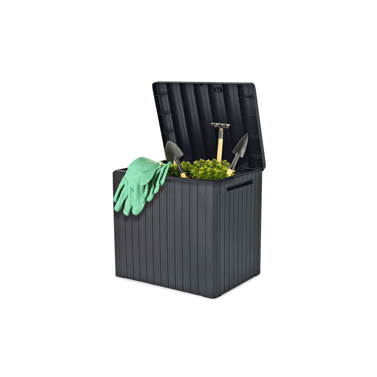 Keter Gartenbox City 113 L 57,8 x 54,8 x 44 cm anthrazit Bild 3
