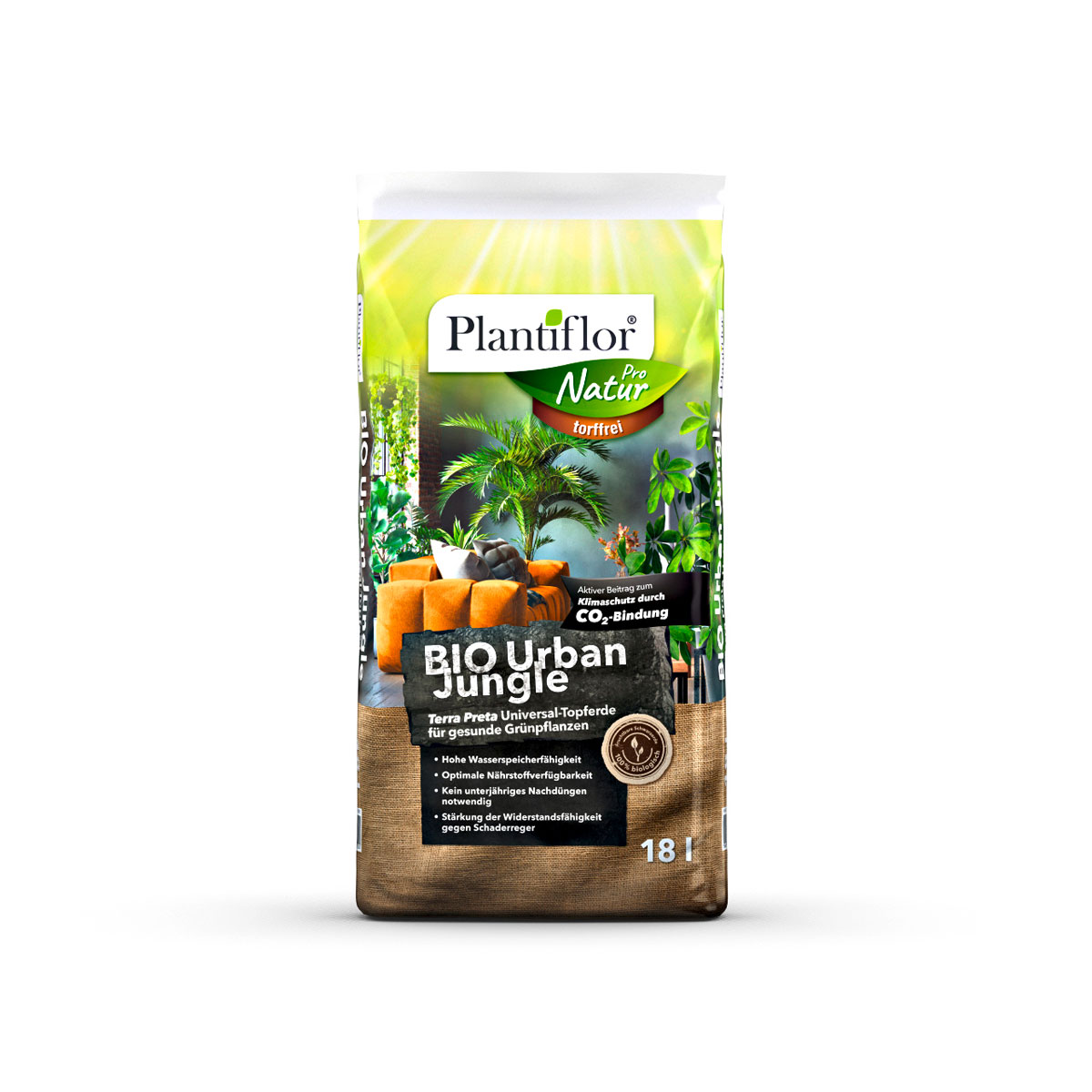 Plantiflor  BIO Urban Jungle torffrei 18 L