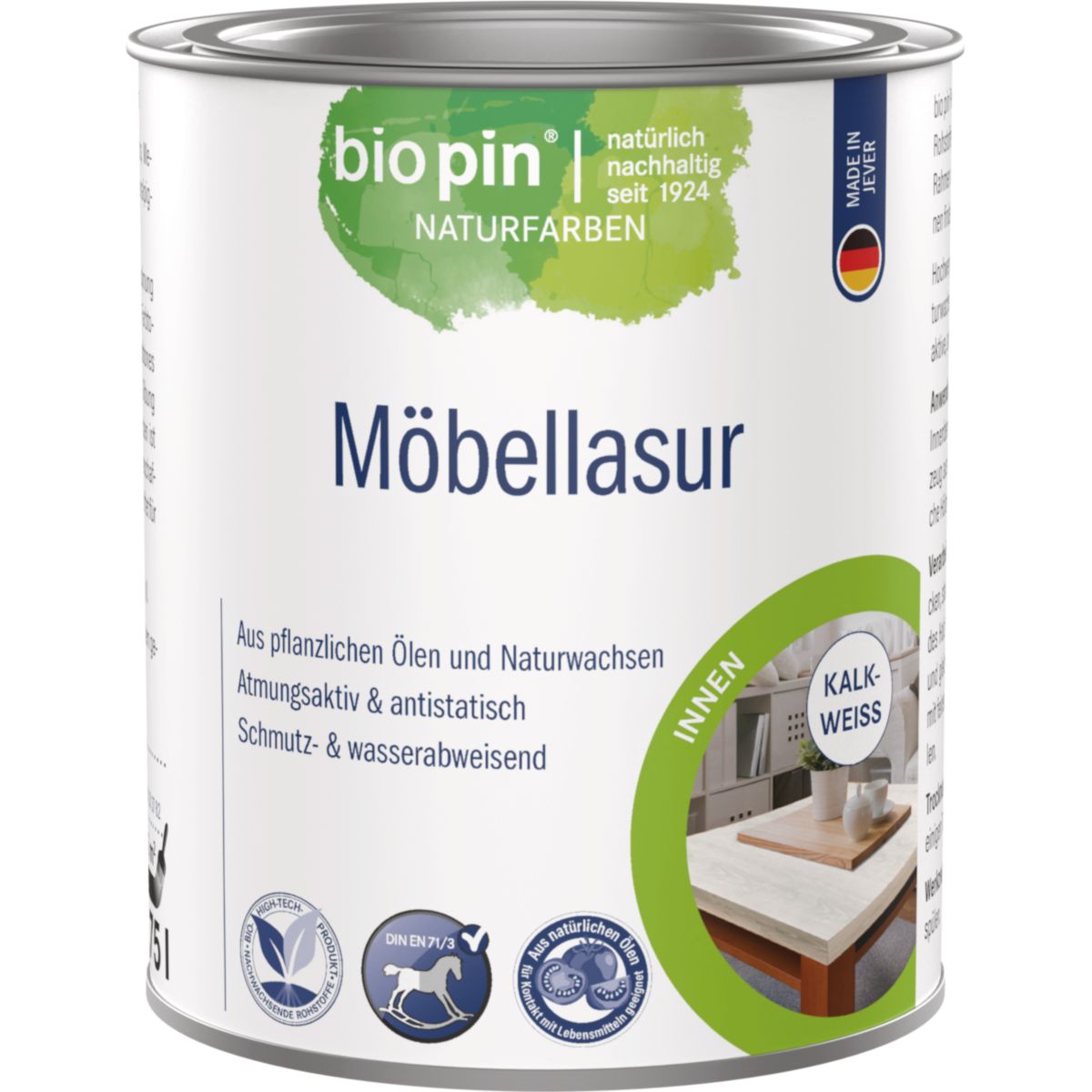Biopin Möbellasur KALKWEISS 0,750 l