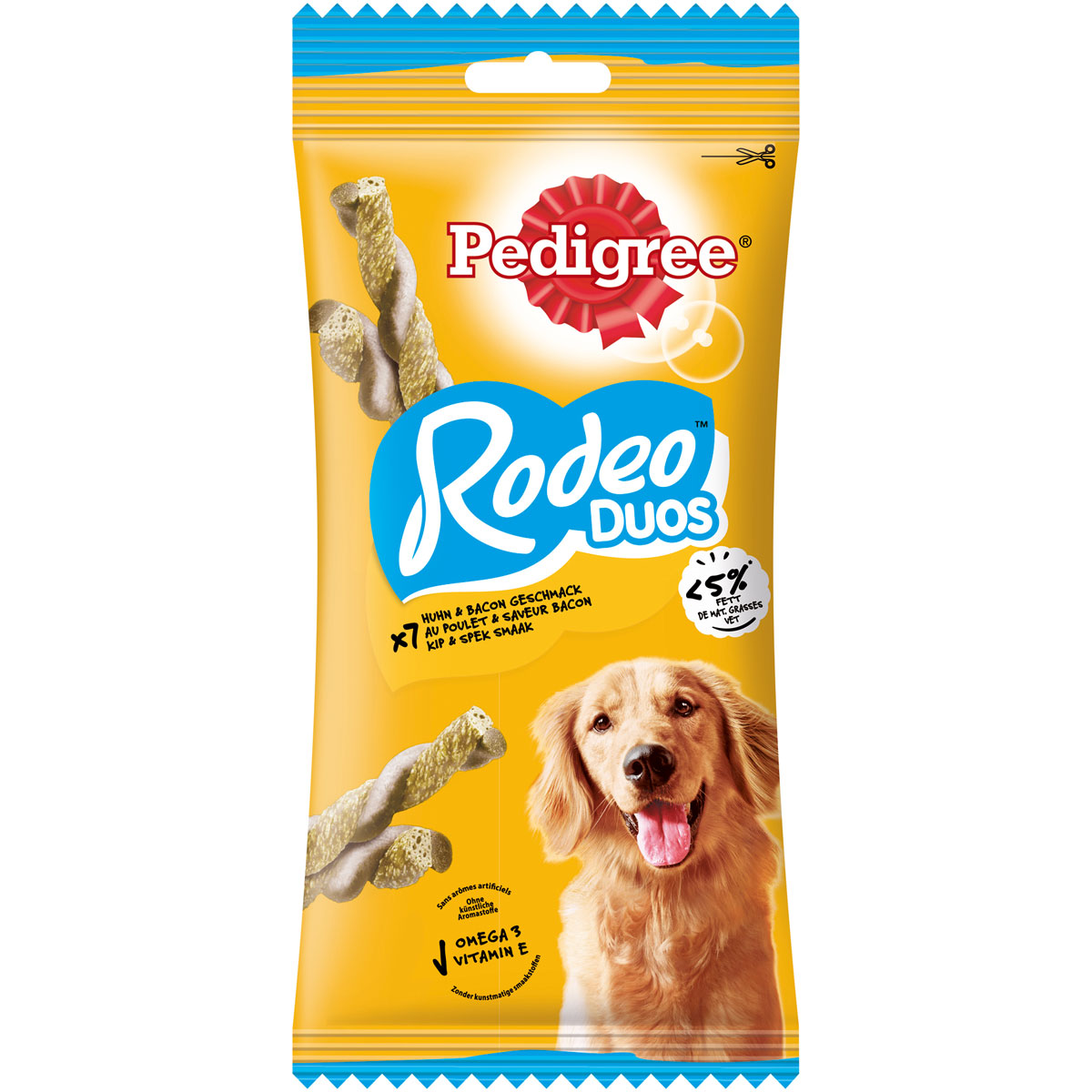 Pedigree Rodeo mit Huhn und Bacon 7 St./123g