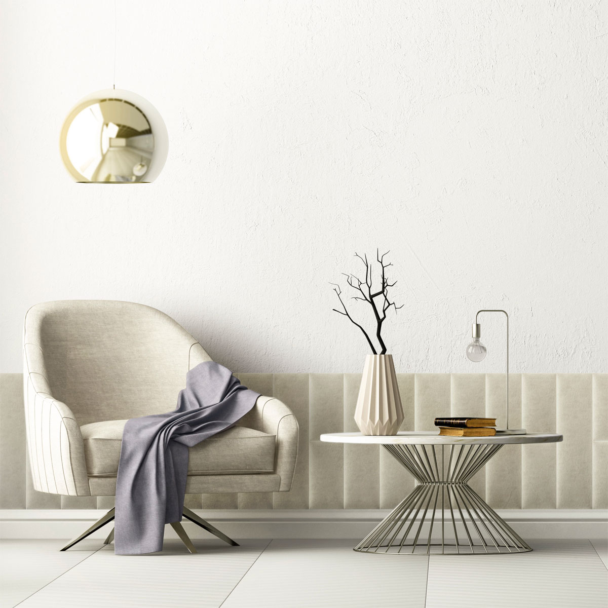 Mollis Polsterpaneel 30x15 cm beige Bild 7