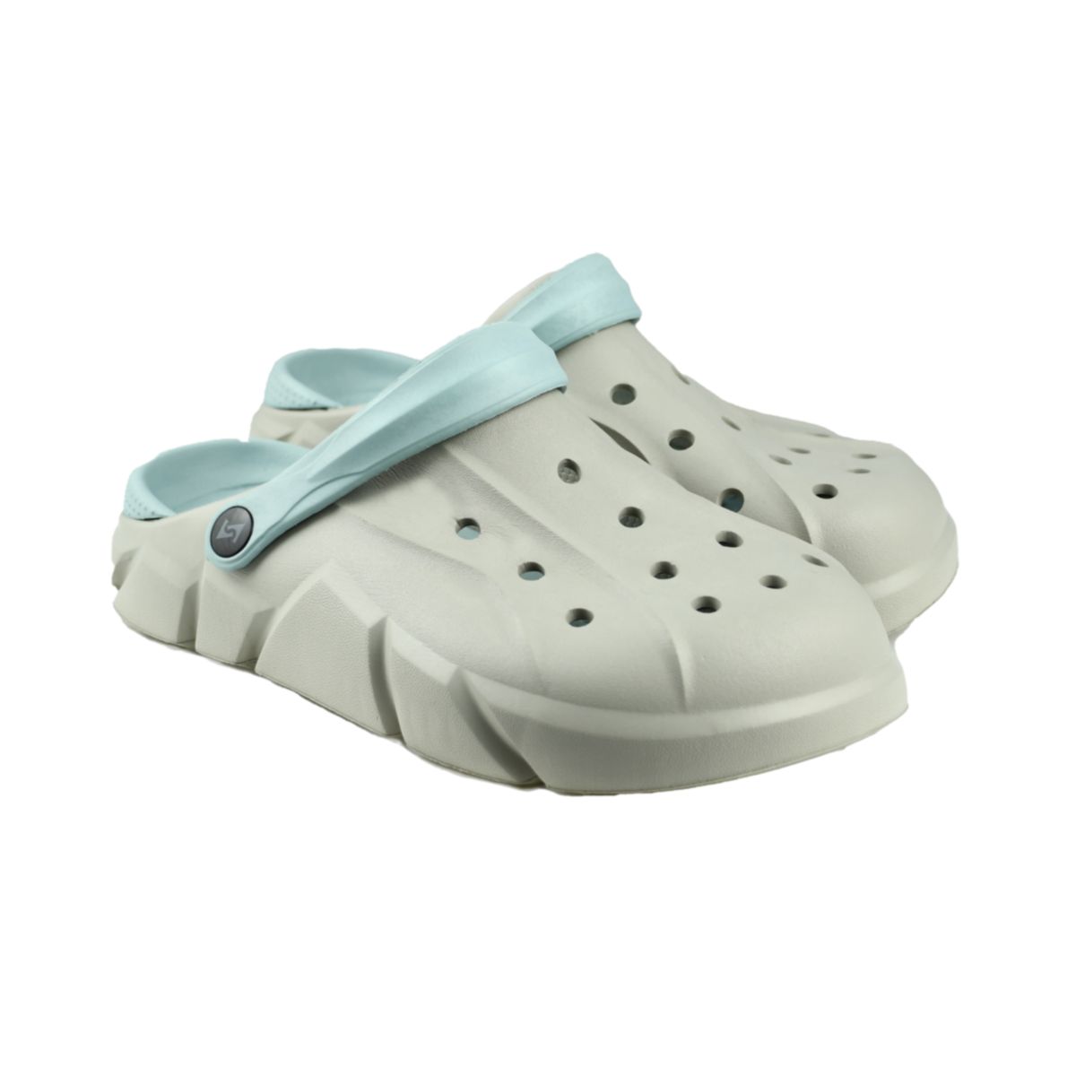 Scheibler Clog Mierlo, grau/blau, Gr. 40