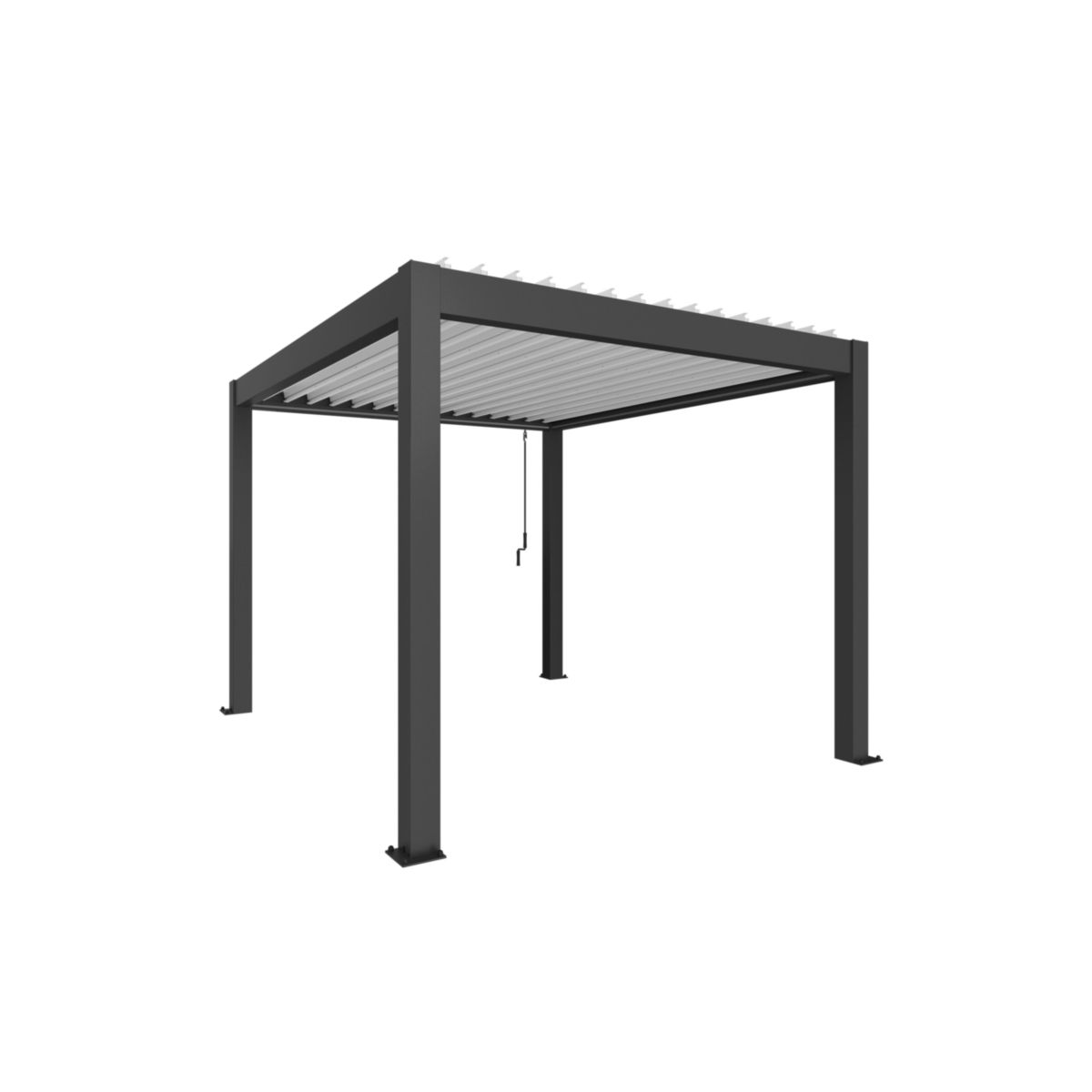 Biohort Pergola 312 x 367,5 x 264 cm dunkelgrau/weiss