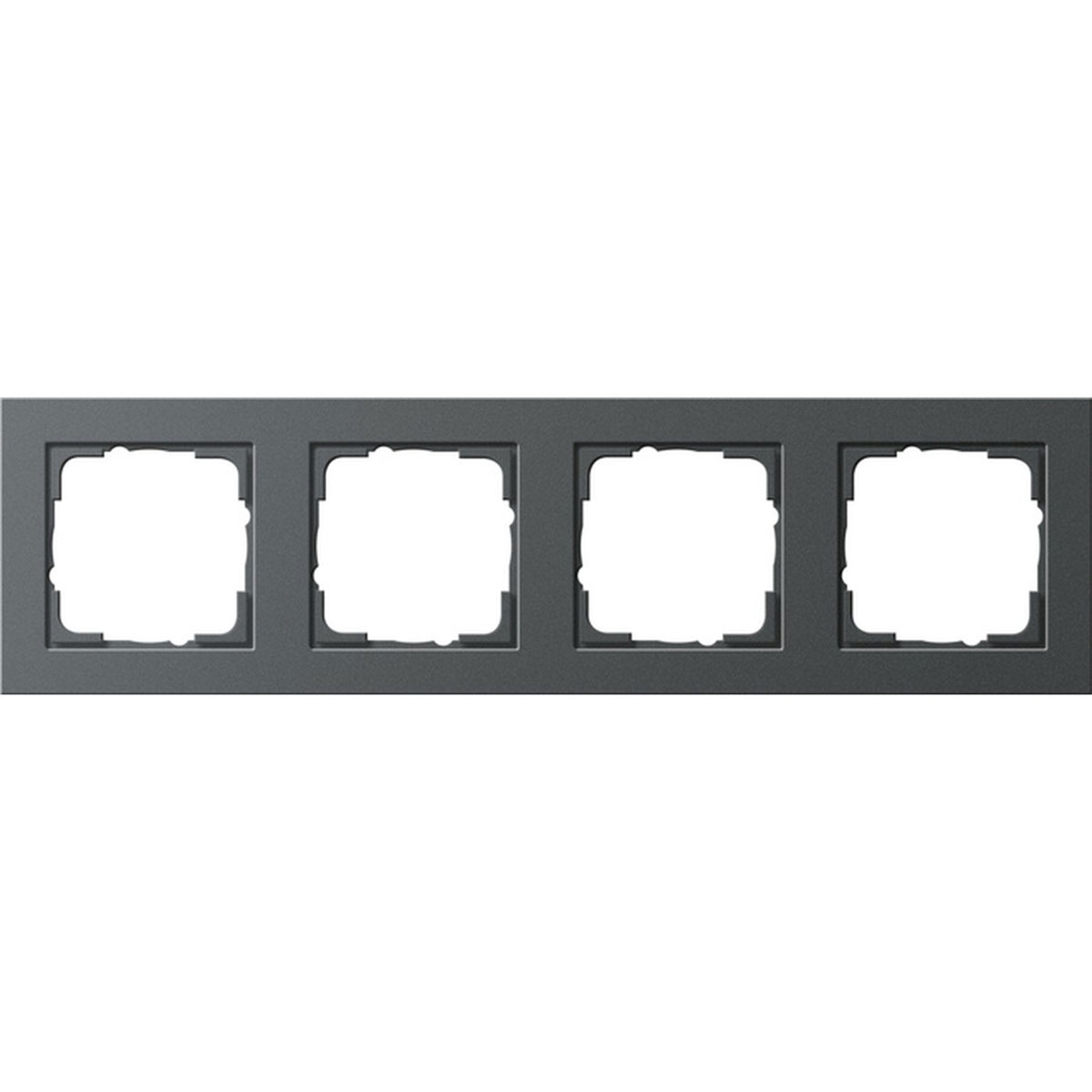 Gira Abdeckrahmen E2 4-fach anthrazit