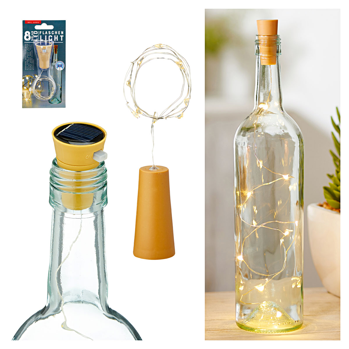 LED-Solar-Flaschenlicht Bild 3