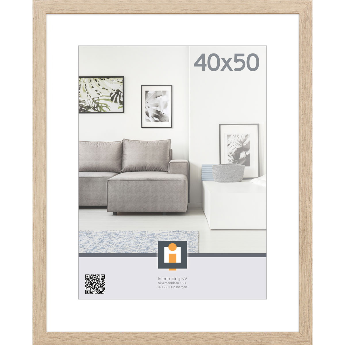 Bilderrahmen Livorno 40x50 cm Vintage Eiche