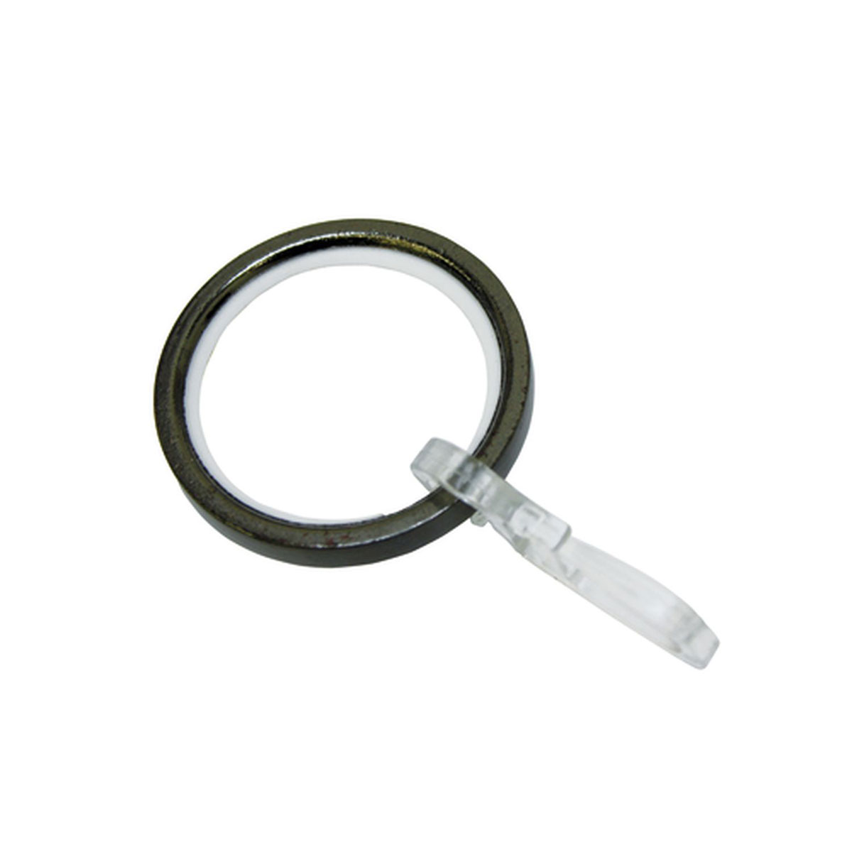 Gardinia Gardinenringe Chicago mit Gleiteinlage für Durchmesser 20 mm titan Bild 1