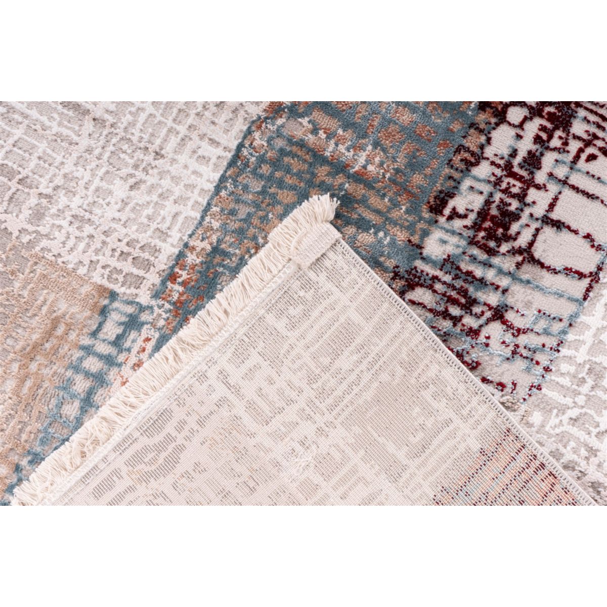 Akropolis 425 Grau / Lachsrosa 160cm x 230cm Bild 4