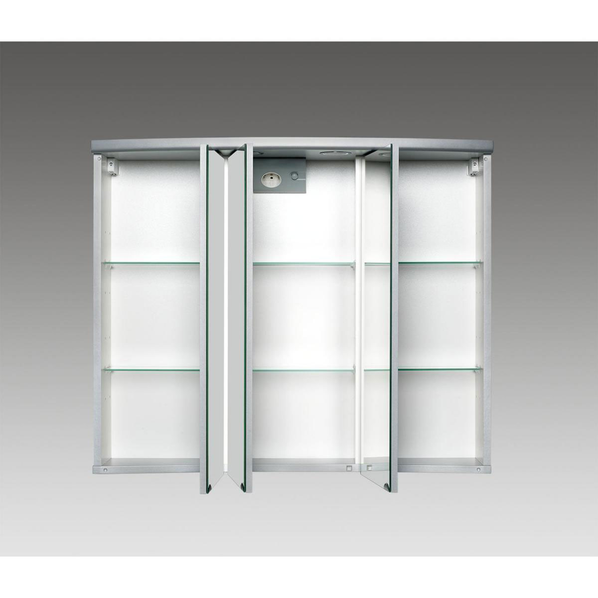 Jokey LED-Spiegelschrank Ancona silber 83 x 69 x 25 cm Bild 2