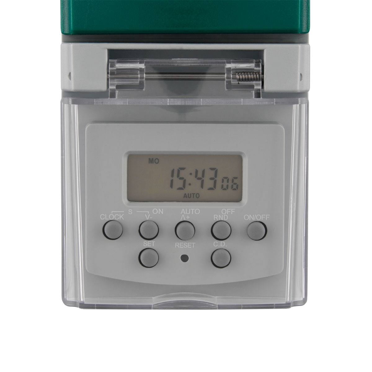 REV Ritter Zeitschaltuhr außen IP44 digital Standard 140 Schaltzeiten grau-grün Bild 6