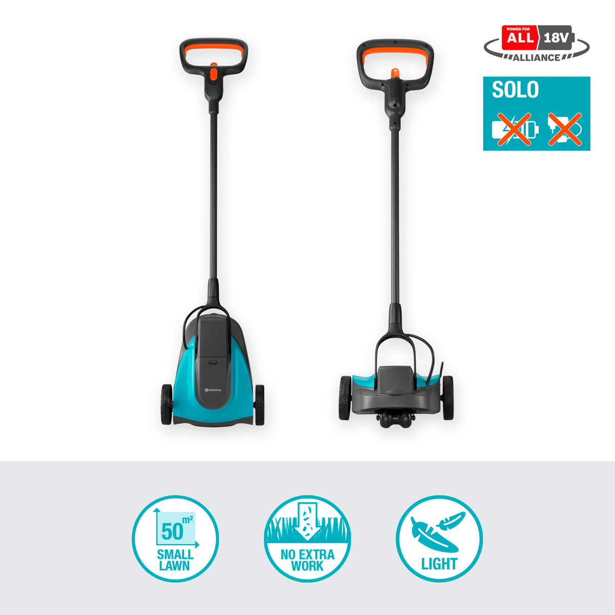 Gardena  Akku-Rasenmäher Handy Mower 22/18V P4A Solo Bild 6