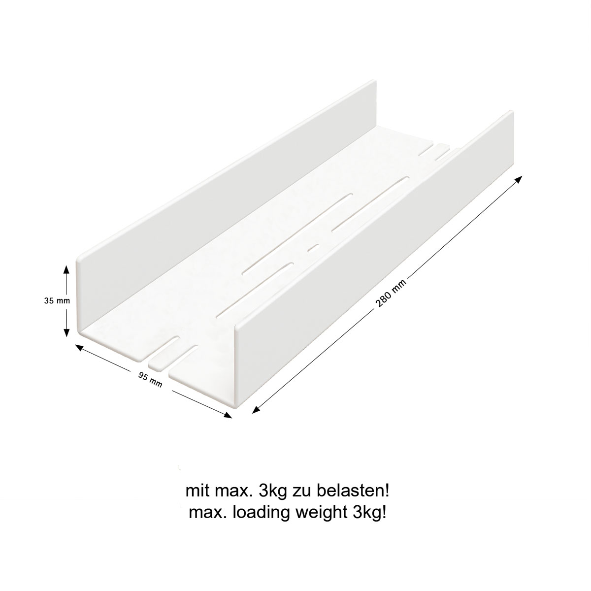 Schulte  Duschablage zum Kleben Größe S Edelstahloptik Bild 3