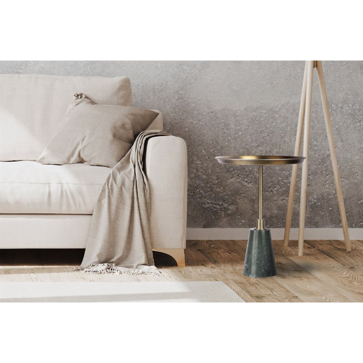 Beistelltisch Grant 125 schwarz gold Bild 3