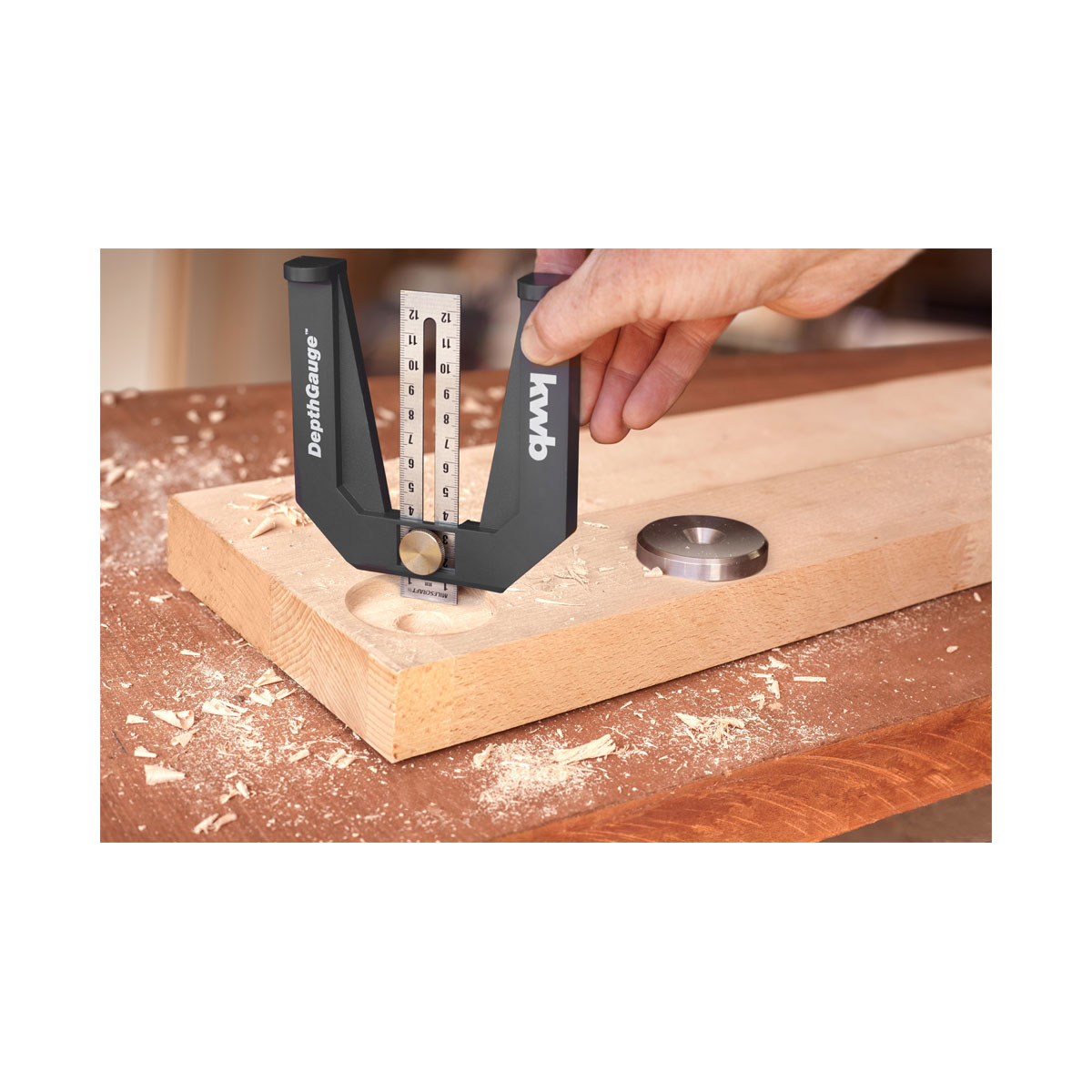 kwb  Einstelllehre für Oberfräsen und Tischkreissägen Bild 1