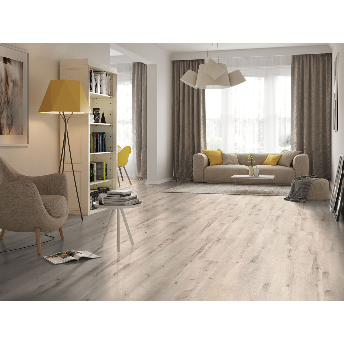 Specht Laminat Aqua Eiche creme 128,5x19,2x0,8 cm Bild 4