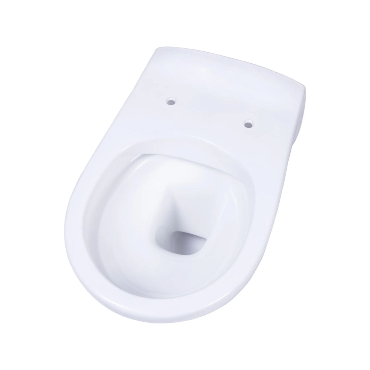 sanicomfort Spuelrandloses Wand-WC Universalform, Tiefspüler, weiss, Abgang waagrecht