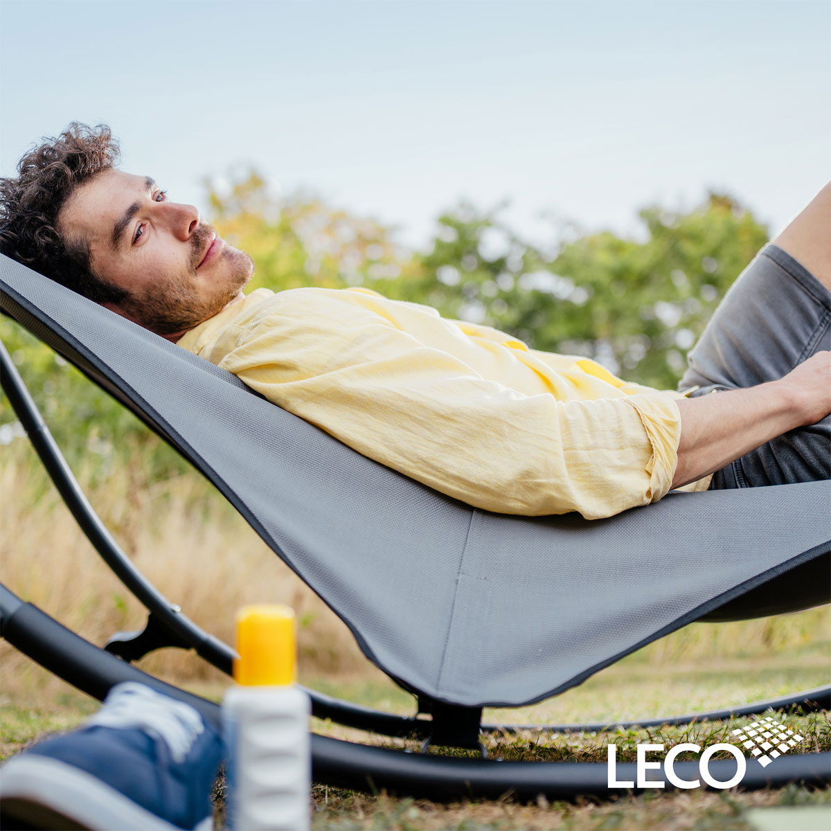 Leco Schaukel Liege Eni 210 x 102 x 79 cm Sonnenliege Gartenliege  Bild 2