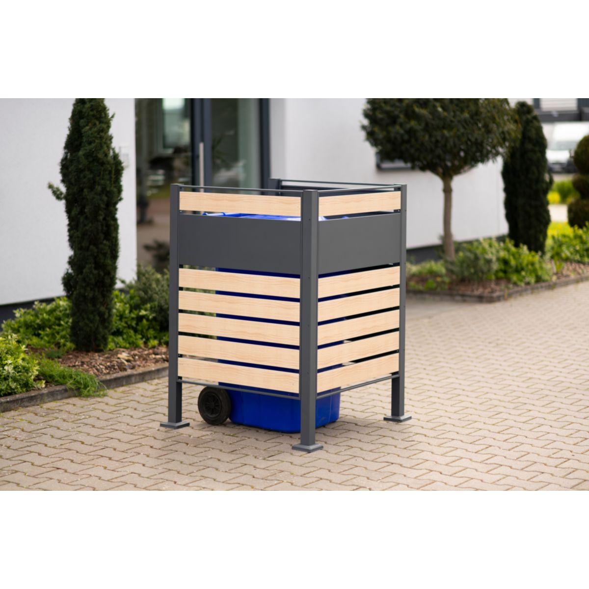 Westmann Mülltonnenverkleidung Planum 1x 240 L 1er Box 90x90x120 cm Bild 3