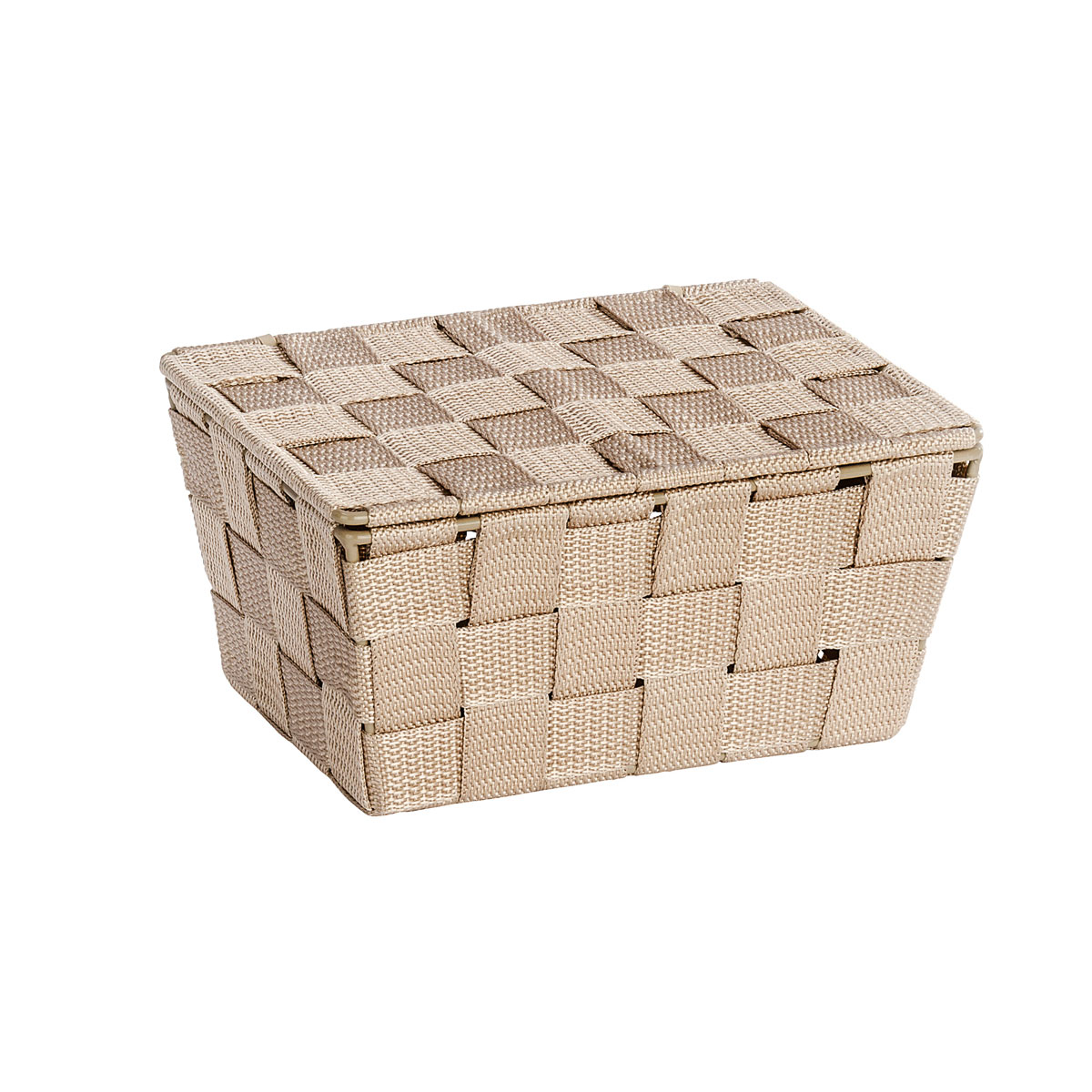 Wenko Aufbewahrungskorb mit Deckel Adria beige Bild 2