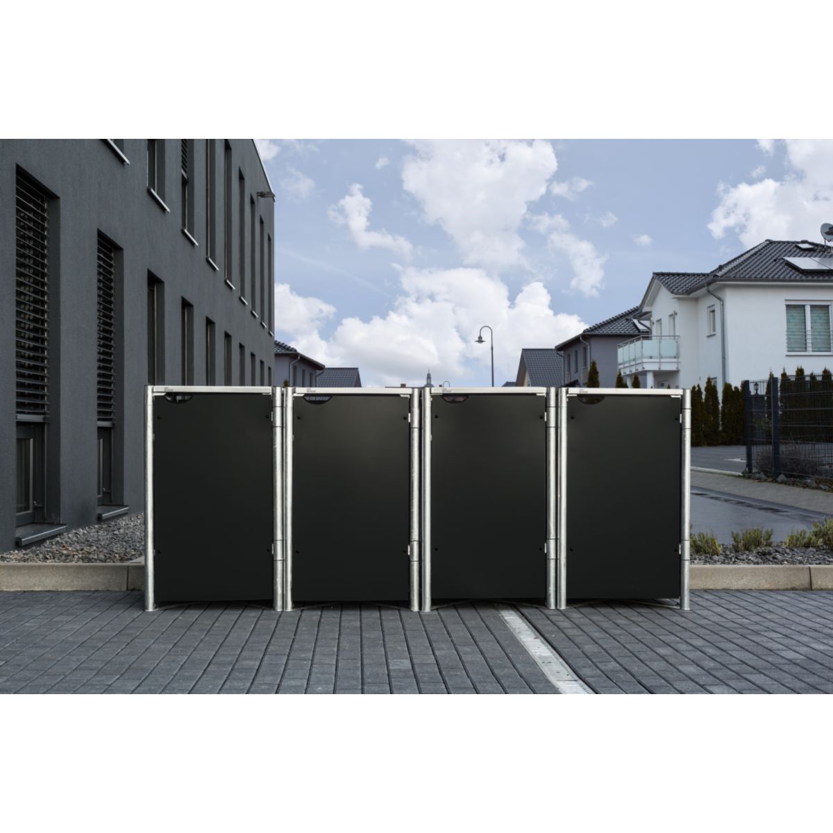 Mülltonnenbox Hide 4x 240 L 81x279x115 cm Bild 2