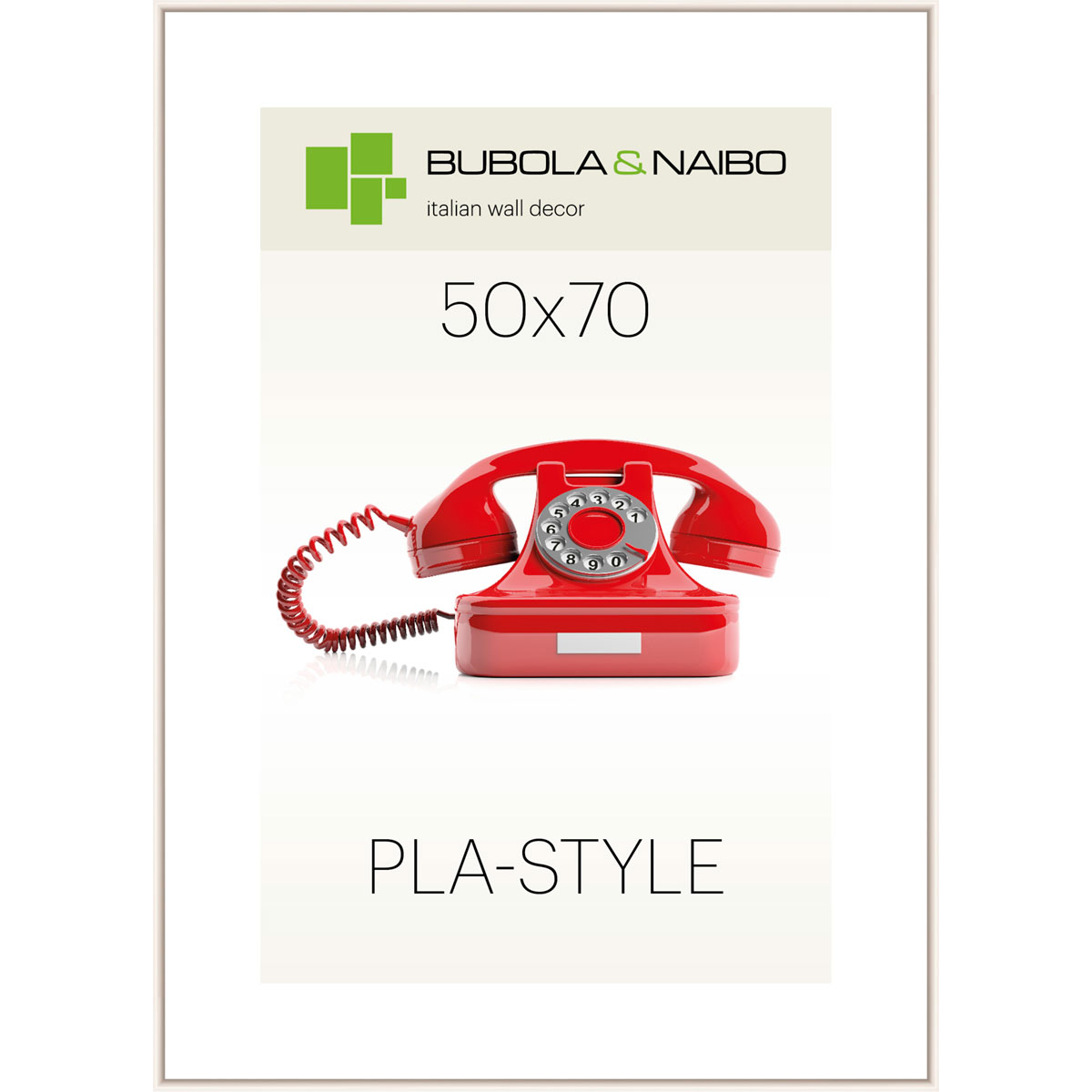 Kunststoffrahmen PLA01 50 x 70 cm Weiß