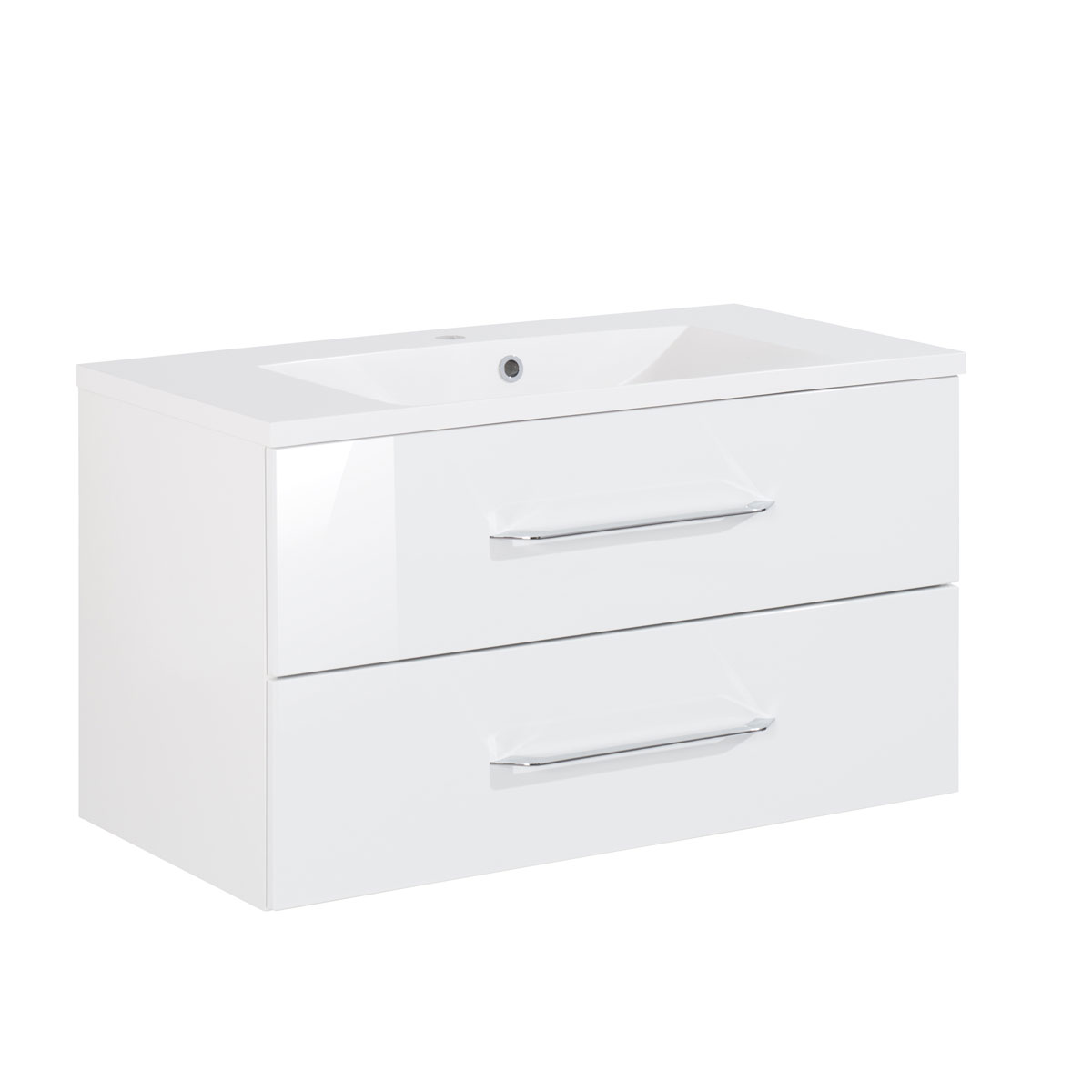 Fackelmann Waschtisch-Set B.clever 90 x 51 x 46 cm weiß