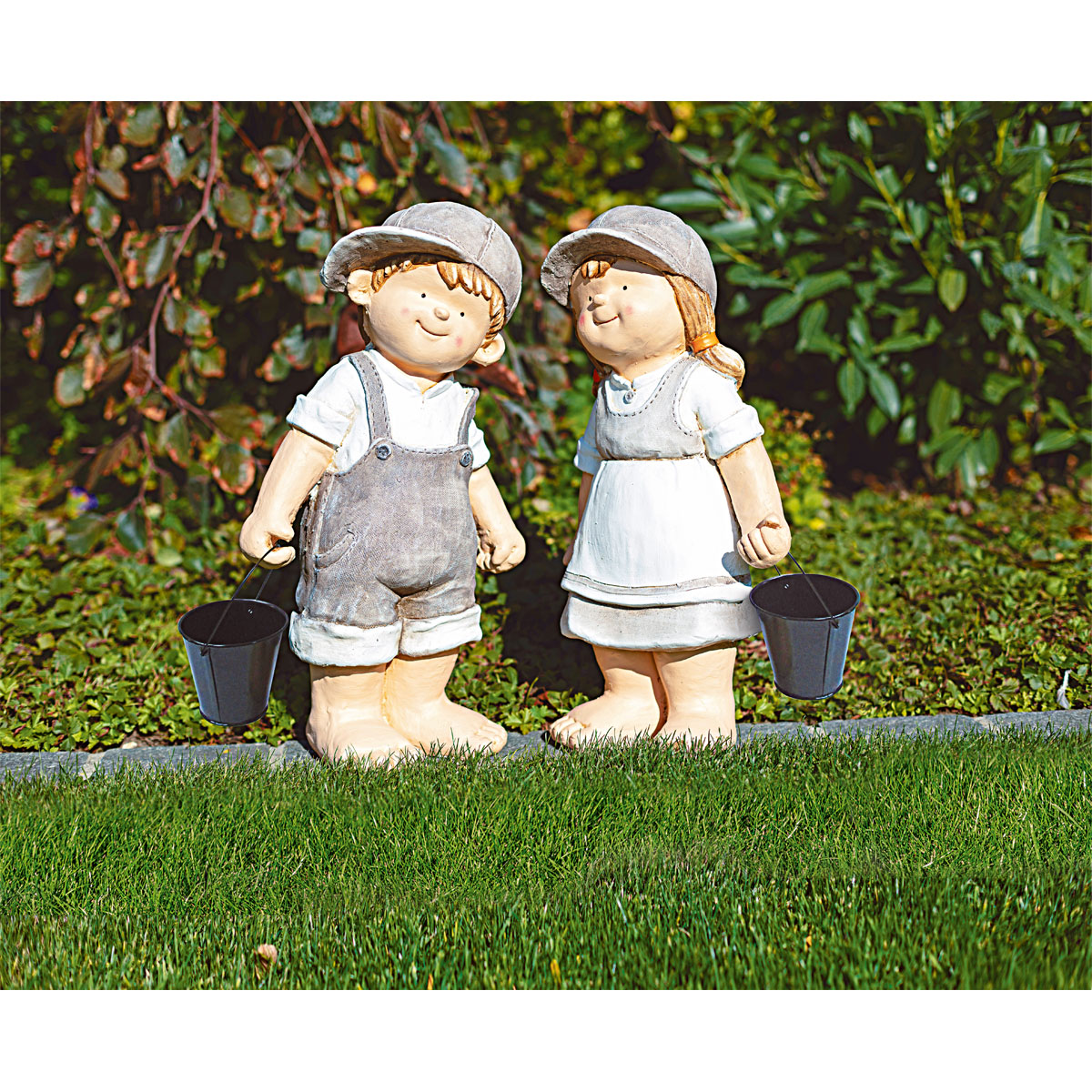 Haveson Dekofigur Junge mit Eimer 48 cm Bild 2