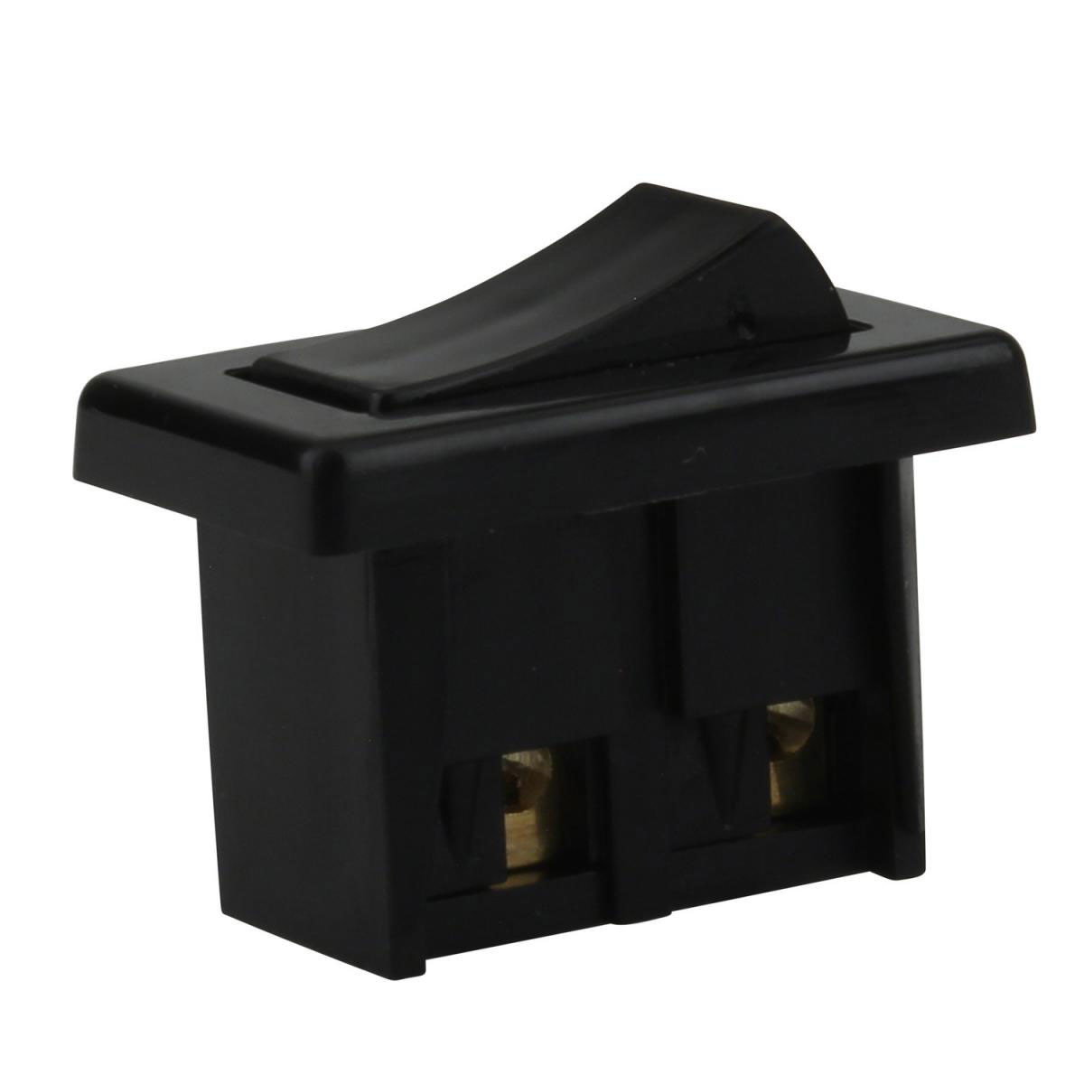 Einbau-Wippschalter 1-polig 2A schwarz