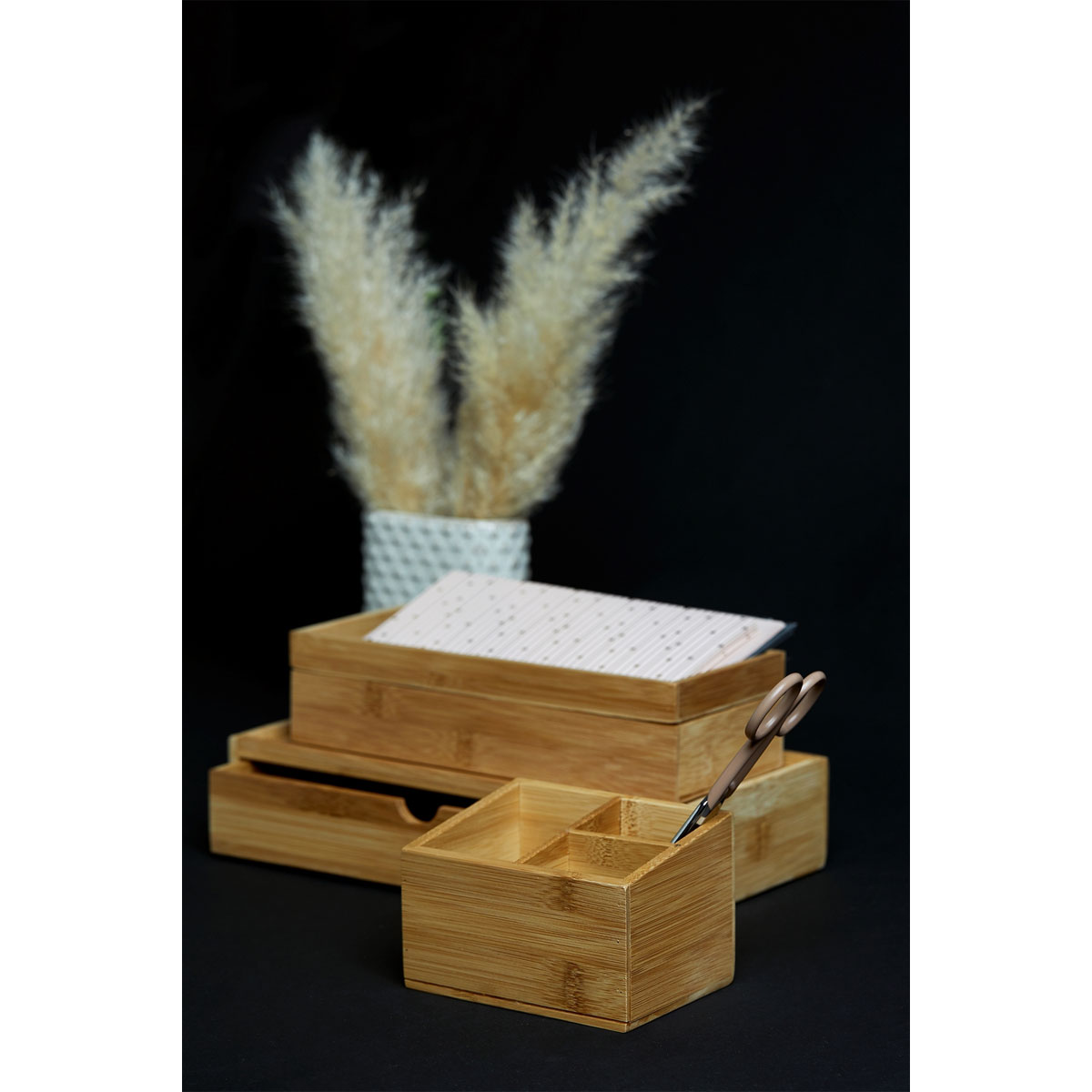 Wenko  Bambus Box Terra mit Schublade 2er Set Bild 6