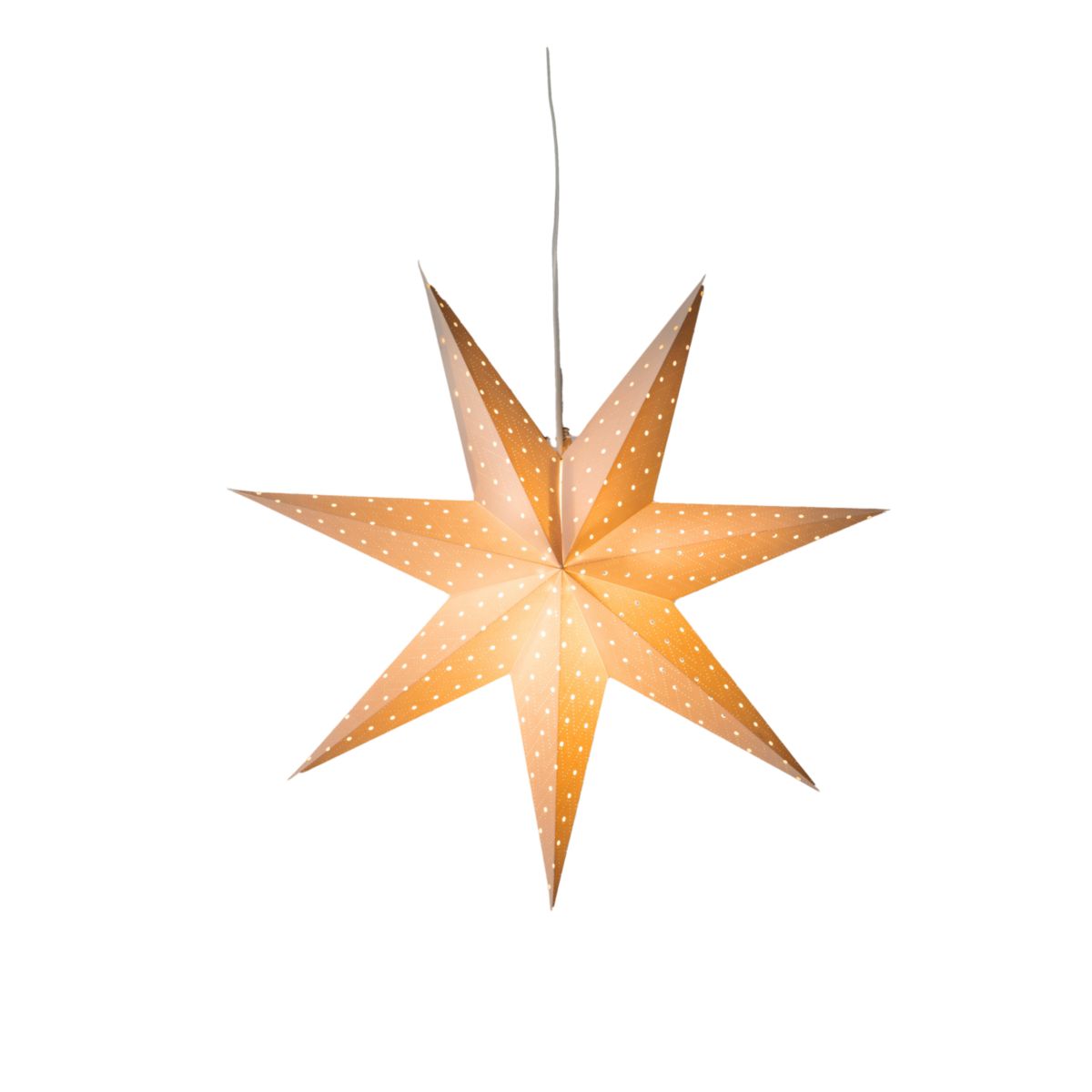 Konstsmide Weißer Papierstern 7 Zacken