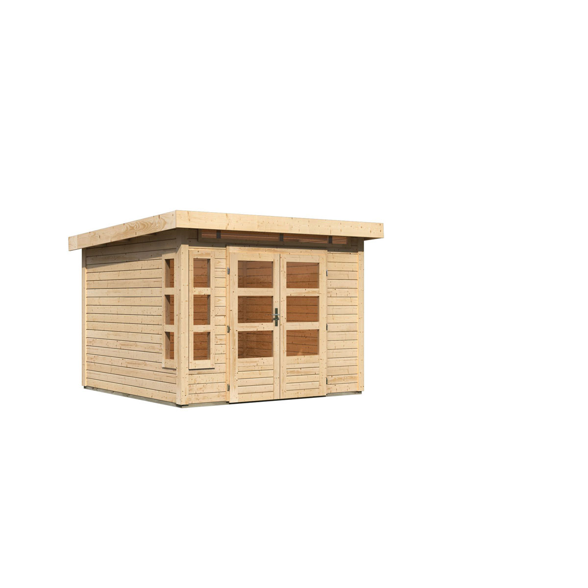 Karibu  Blockbohlenhaus Kastorf 6 naturbelassen Bild 3