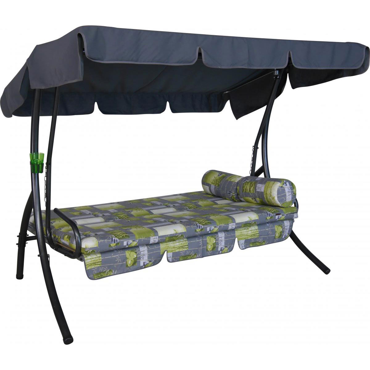 Angerer Freizeitmöbel GmbH Hollywoodschaukel „Trend Bambus“, grau Bild 2