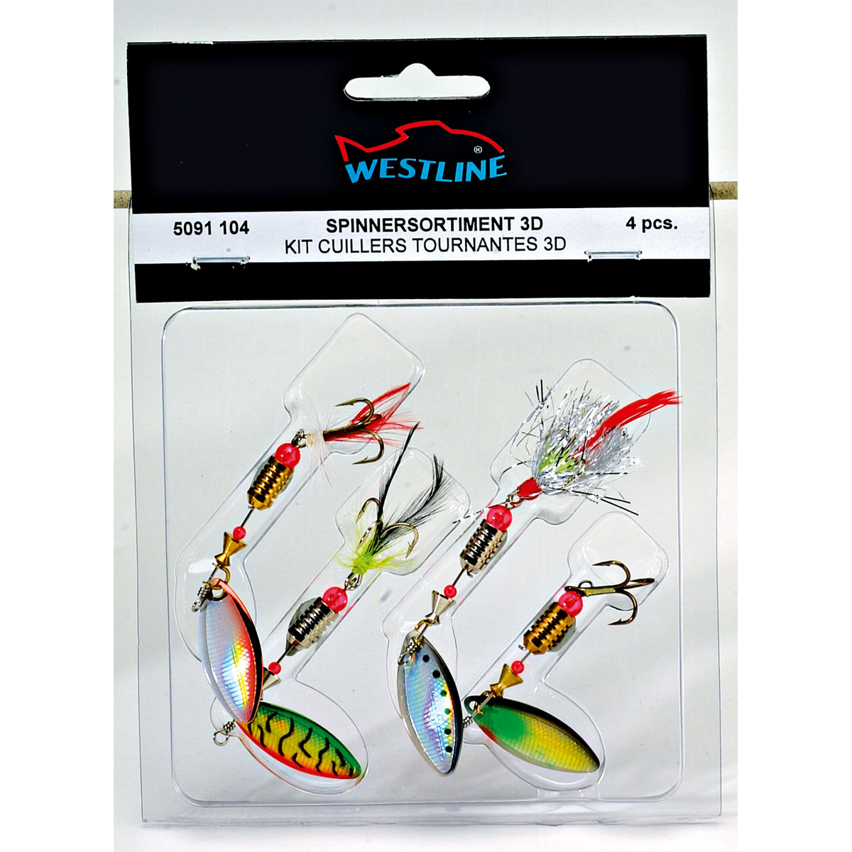 Spinnersortiment 3D 4 Stk. Bild 1