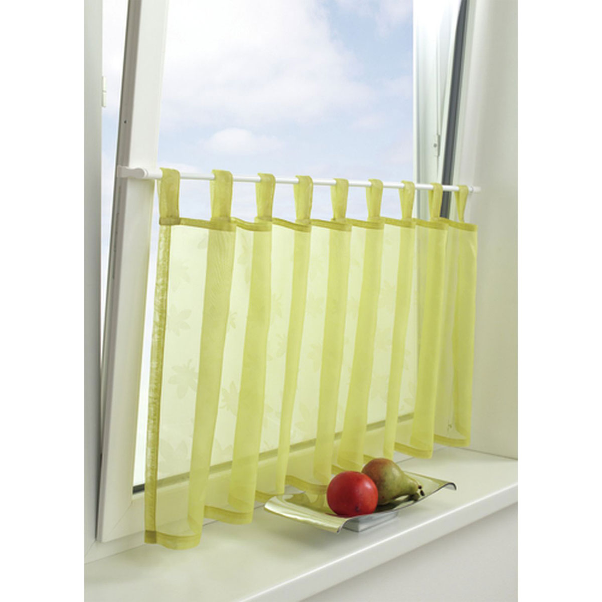 Gardinia Klemmvitrage 45-75 cm Durchmesser 10/12 mm weiß Bild 7