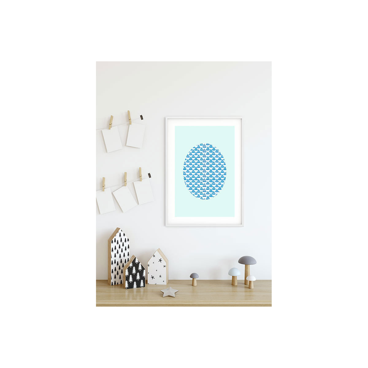 Komar  Wandbild Shelly Patterns Aqua 50x70 cm Bild 6