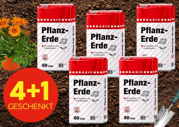 4+1 Pflanzerde Aktion