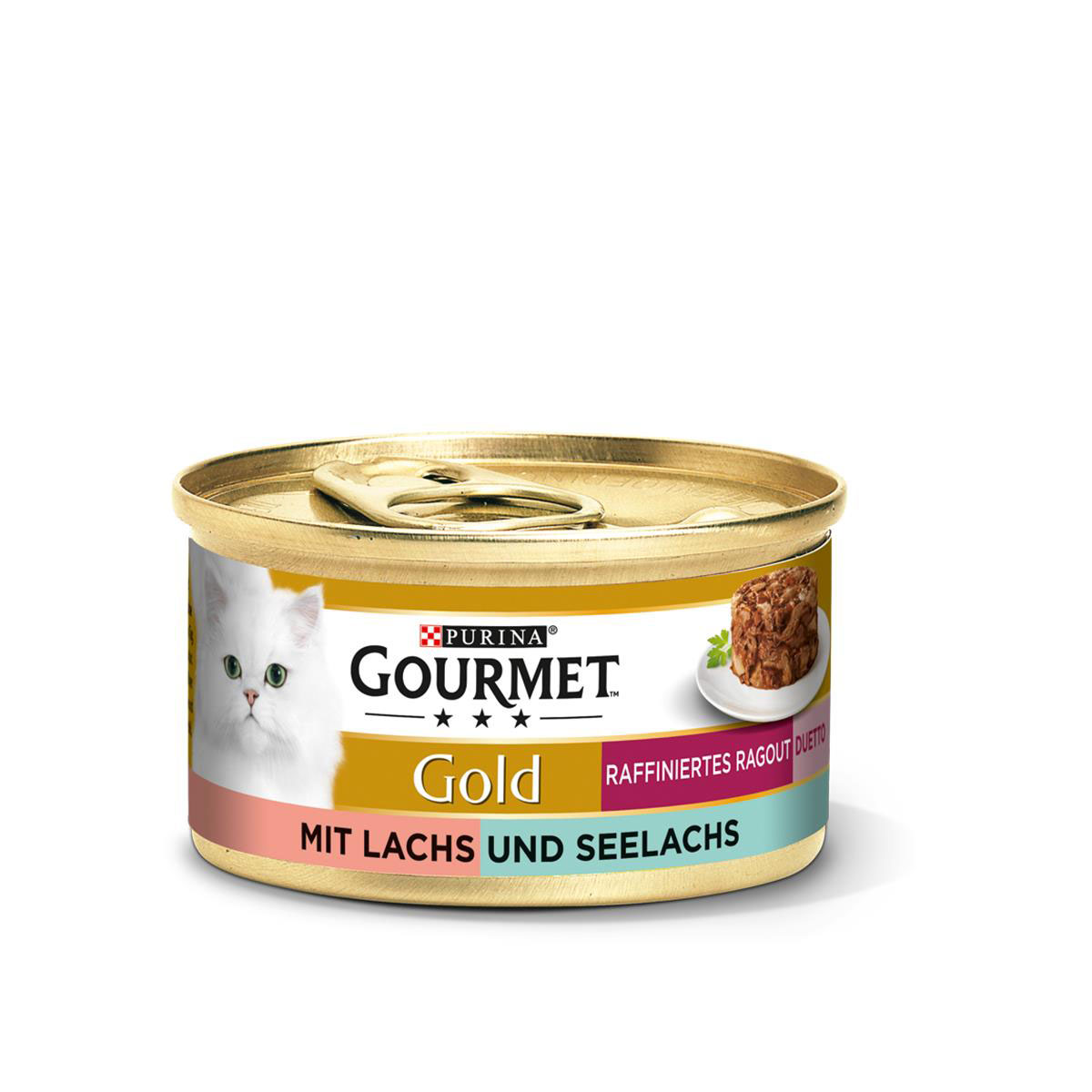 Gourrmet Gold Ragout Duetto mit Lachs und Seelachs 85g