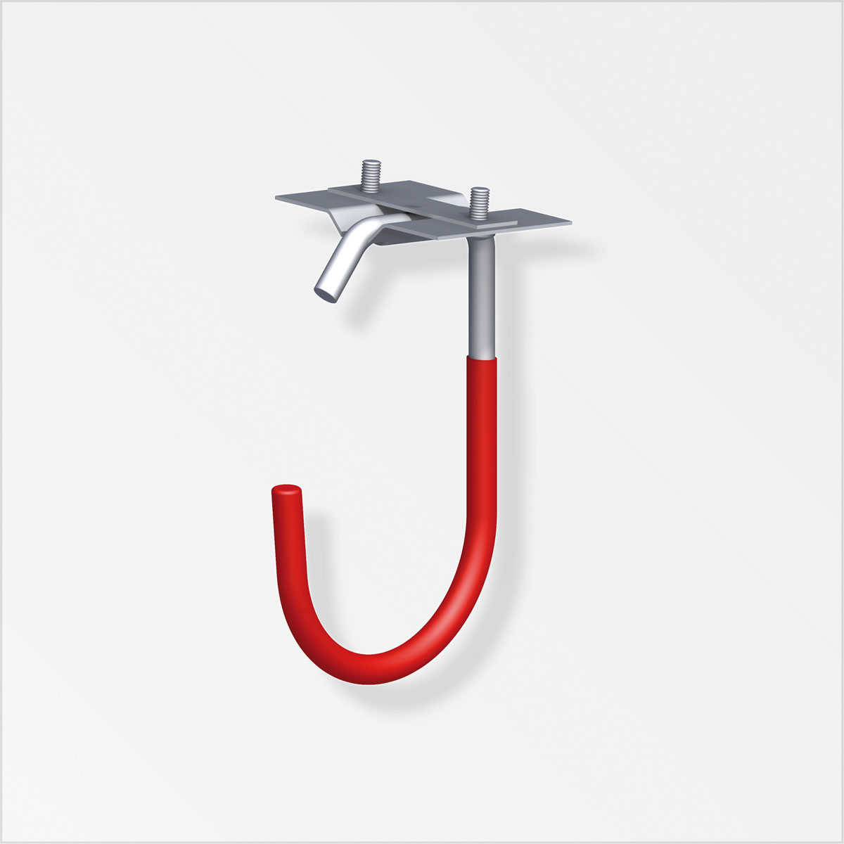 MyTool Fahrradhaken 125x 90 mm verzinkt gummiert rot