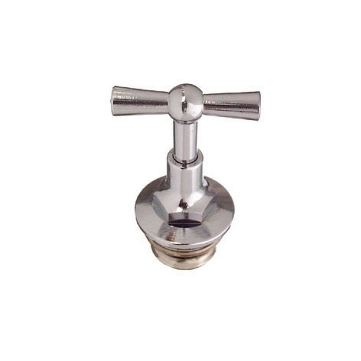 Ventiloberteil Knebel 1/2 m-Chrom