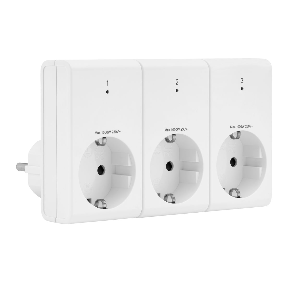 REV Ritter Funkschalt-Set Standard 3+1 mit Fernbedienung weiß