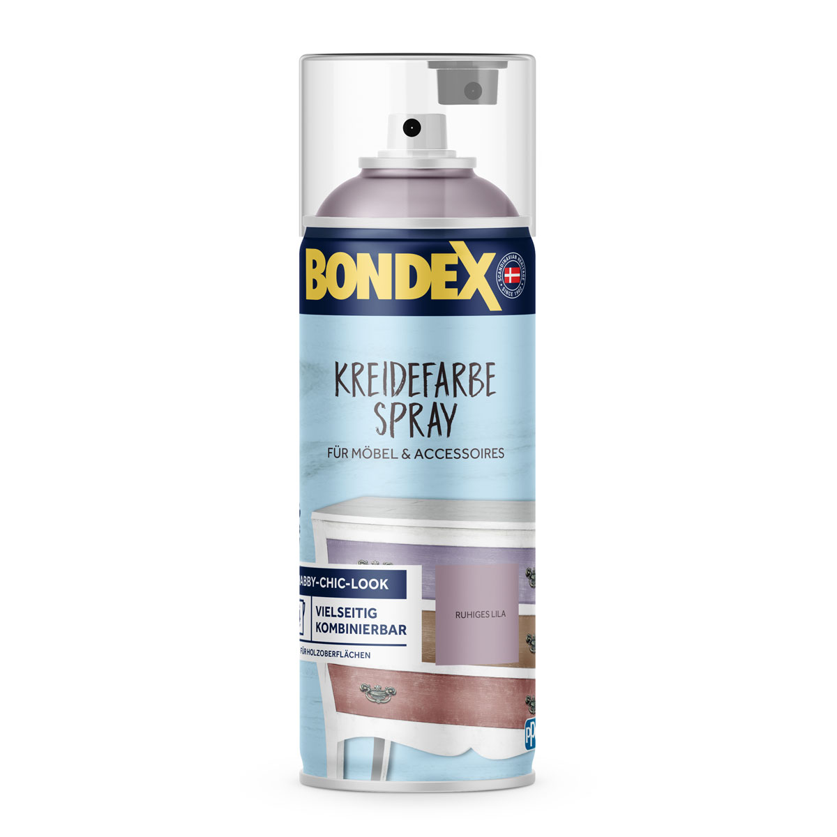 Bondex Kreidefarbe Spray ruhiges lila 0,4 L