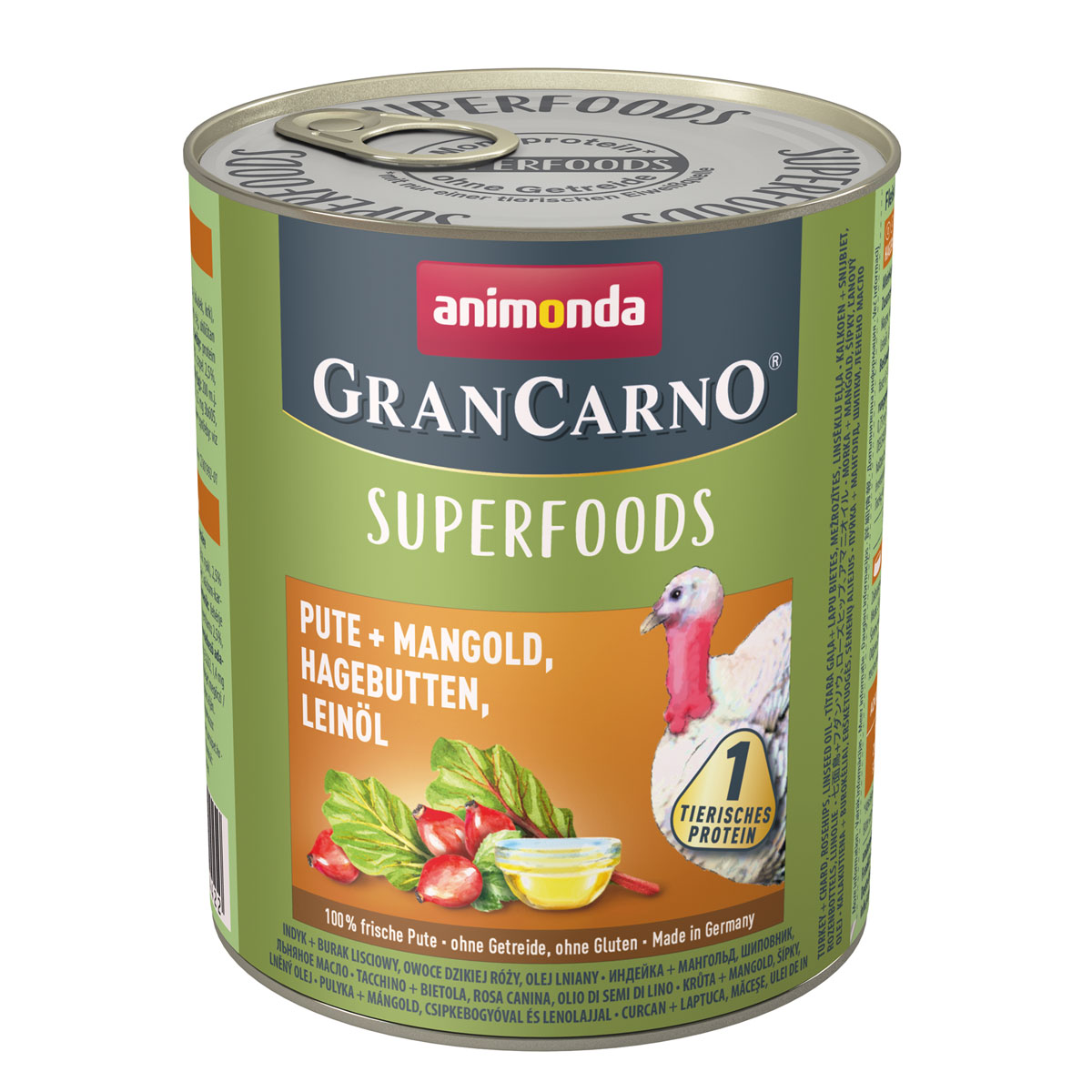 animonda Gran Carno Adult Superfood Pute und Mangold 800g