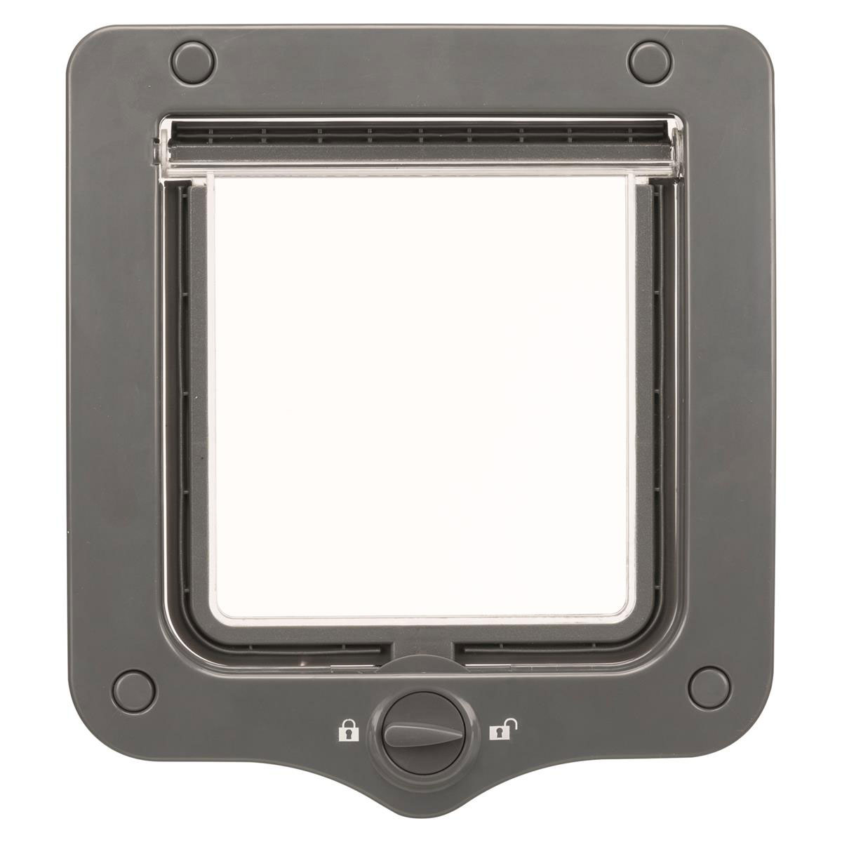 Trixie 2-Wege Freilauftür grau