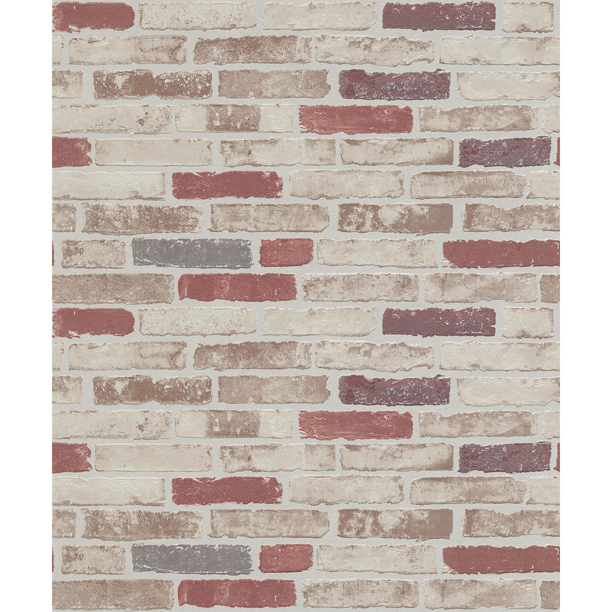 Vliestapete Stein 10,05 x 0,53 m rot