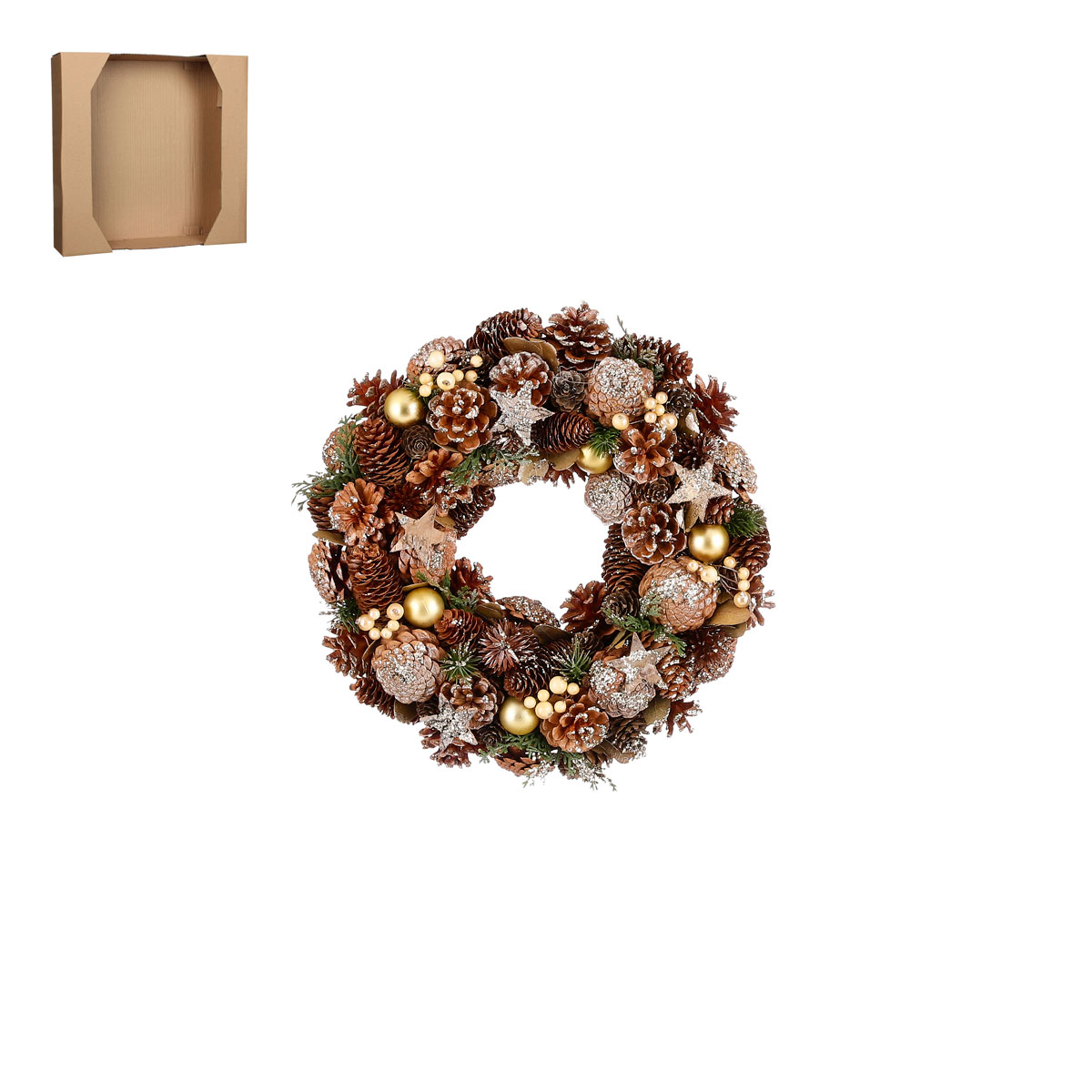 Kranz hellbraun 9 x 34 cm